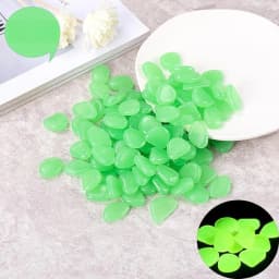 50/100Pcs Artificial Noctilucent Stone with Colorful Luminescence Aquarium Fish Tank Landscaping Vase Sidewalk Decoration
