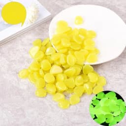 50/100Pcs Artificial Noctilucent Stone with Colorful Luminescence Aquarium Fish Tank Landscaping Vase Sidewalk Decoration