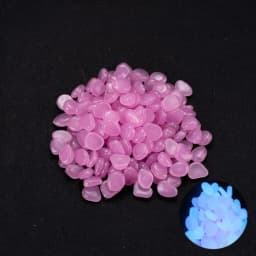 50/100Pcs Artificial Noctilucent Stone with Colorful Luminescence Aquarium Fish Tank Landscaping Vase Sidewalk Decoration