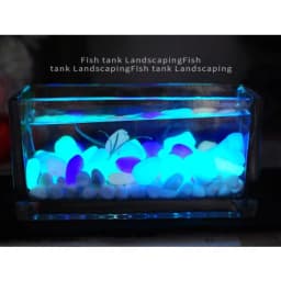 50/100Pcs Artificial Noctilucent Stone with Colorful Luminescence Aquarium Fish Tank Landscaping Vase Sidewalk Decoration