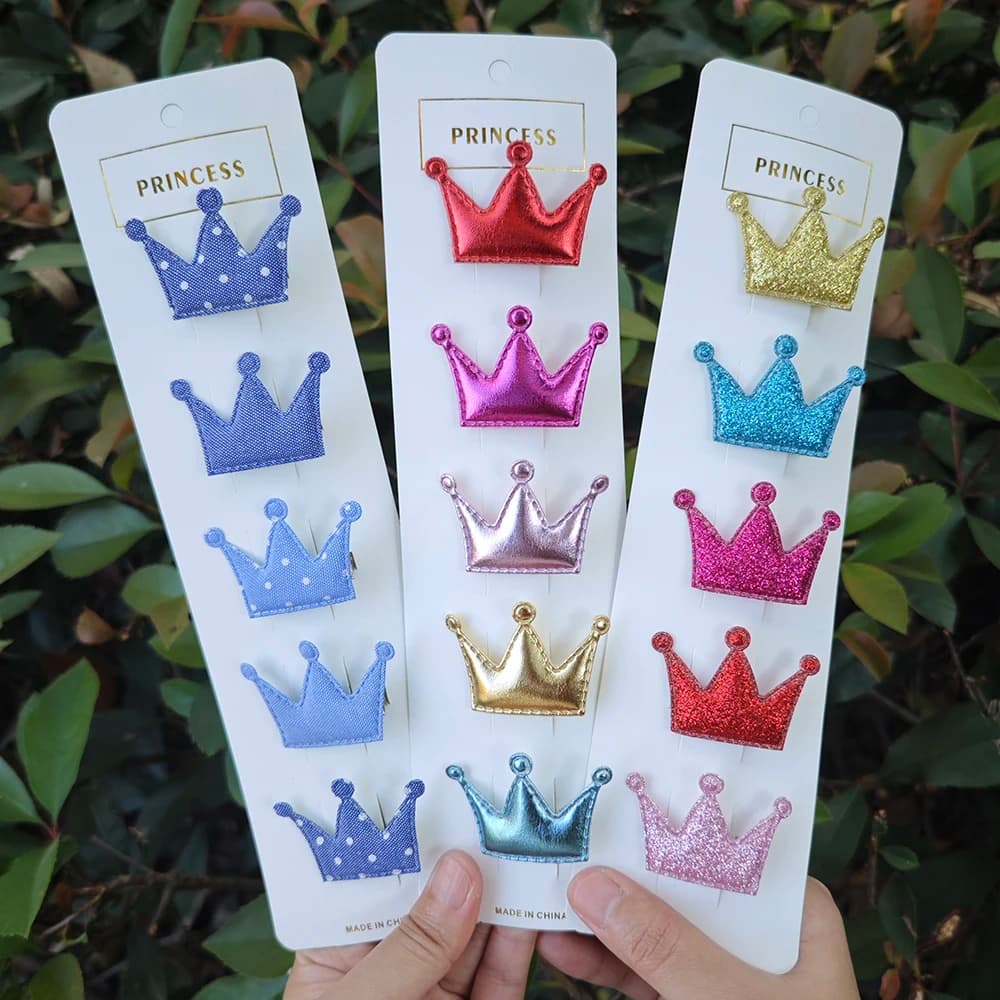 10 Pieces Dog Hair Clips Cute Candy Color Pet Hairpin 10 Different Styles Crown Barrettes For Small Dogs Puppy Hair Accessories
