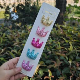 10 Pieces Dog Hair Clips Cute Candy Color Pet Hairpin 10 Different Styles Crown Barrettes For Small Dogs Puppy Hair Accessories
