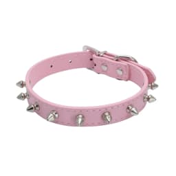 1pc Cool Cat Dog Collar Leather Spiked Studded Collars For Small Medium Colorful Pets Necklace Dogs Cats Neck Strap Pet Products