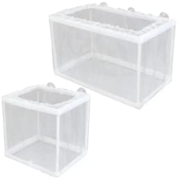Fish Breeder Box with Suction, Aquarium Hatcher, Mesh Box, Juvenile Fish Separation Net, Tank Incubator Box, Fry Hatchery, DIY