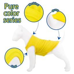 Dog Shirts Pullover Soft Blank Puppy T-Shirt Small Dogs Colorful Solid Pet Summer Clothes