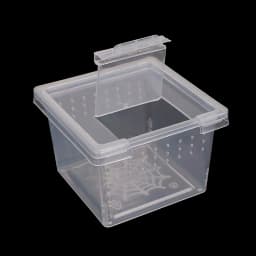 1pcs Plastic Feeding Acrylic Box Insect Spider Habitat Feeding Box Case Scare Toy Box Container Tank Transport Hatching Tank