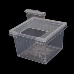 1pcs Plastic Feeding Acrylic Box Insect Spider Habitat Feeding Box Case Scare Toy Box Container Tank Transport Hatching Tank