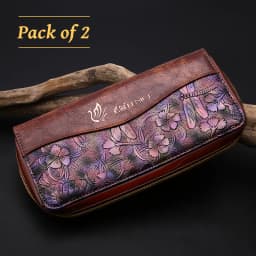 Fenice Fashionable 2/5/6/10 Pet Grooming and Hairdressing Scissors Universal Bag Portable and Durable Tool Leather Storage