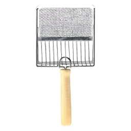 Stainless Steel Cat Litter Shovel Wooden Handle Shovel Easy To Clean Good-Looking Reduce Dust Suitable For Small Dog Toilets