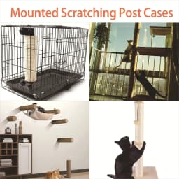 Cat Scratching Post Replacement Sisal Tree Refill Pole with M8 Screw Sisal Scratch Post Replacement Parts and Extension Post