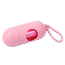 Dog Poop Bag Holder Portable Pet Waste Bag Dispenser Capsule Shape Dog Garbage Holder Dispensers Cleaning Supplies