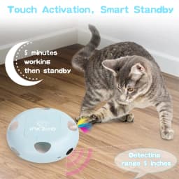 INKZOO Cat Toys, Interactive Cat Toys for Indoor Cats, Smart Interactive Kitten Toy, Automatic 7 Holes Mice Whack-A-Mole