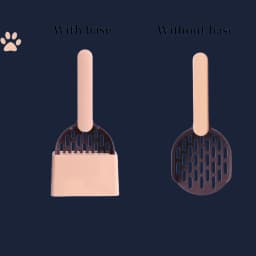 Cat Litter Scoop Plastic Cat Litter Shovel With Base Self Cleaning Cat Litter Box Shovel Kitten Toilet Clean Tools Cat Supplies