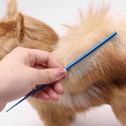 Stainless Steel Pet Flea Comb Non-rust Dense Tooth Dog Grooming Comb Colorful Pet Hair Comb for Dogs Puppy Cats