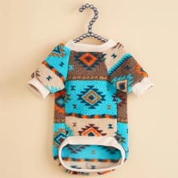Totems Print Puppy Dog Sweater for Small Dogs Winter Warm Pet Hoodie Clothes Poodle Schnauzer Bichon Pullovers Mascotas Clothing