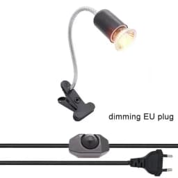 50W Halogen Bulb Included Reptile Heat Lamp Adjustable Gooseneck Aquarium Tank Heating Lamps for Tortoise Lizard Snake Terrarium