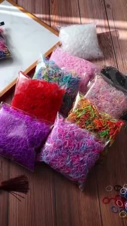300PcsColourful Cat Dog Rubber Band Elastic Hair Bands Headband Children Pet Grooming Hair Accessory Girls Headwear