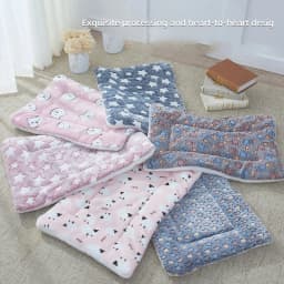 Flannel Pet Sleeping Mat Dog Bed Cat Litter Puppy Bed Dog Sofa Lovely Mattress Cushion for Small Large Dog Blanket For Winter