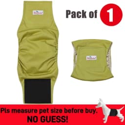 1PC Washable Male Dog Diaper Reusable Pet Sanitary Panties Nappy Belly Band Wrap Diapers Absorbent Leak Proof Pee Pant for Dogs