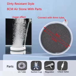 1Pcs 35/50/80mm Fish Tank Aquarium Air Stone Oxygen Aerator Increasing Air Bubble Pond Pump Hydroponic Oxygen Accessories Great