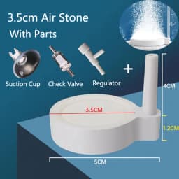 1Pcs 35/50/80mm Fish Tank Aquarium Air Stone Oxygen Aerator Increasing Air Bubble Pond Pump Hydroponic Oxygen Accessories Great