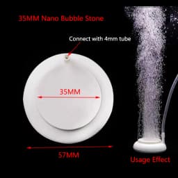 1Pcs 35/50/80mm Fish Tank Aquarium Air Stone Oxygen Aerator Increasing Air Bubble Pond Pump Hydroponic Oxygen Accessories Great