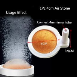 1Pcs 35/50/80mm Fish Tank Aquarium Air Stone Oxygen Aerator Increasing Air Bubble Pond Pump Hydroponic Oxygen Accessories Great
