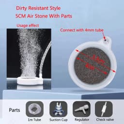 1Pcs 35/50/80mm Fish Tank Aquarium Air Stone Oxygen Aerator Increasing Air Bubble Pond Pump Hydroponic Oxygen Accessories Great