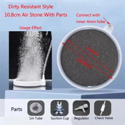 1Pcs 35/50/80mm Fish Tank Aquarium Air Stone Oxygen Aerator Increasing Air Bubble Pond Pump Hydroponic Oxygen Accessories Great