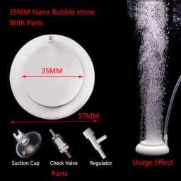 1Pcs 35/50/80mm Fish Tank Aquarium Air Stone Oxygen Aerator Increasing Air Bubble Pond Pump Hydroponic Oxygen Accessories Great