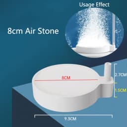 1Pcs 35/50/80mm Fish Tank Aquarium Air Stone Oxygen Aerator Increasing Air Bubble Pond Pump Hydroponic Oxygen Accessories Great