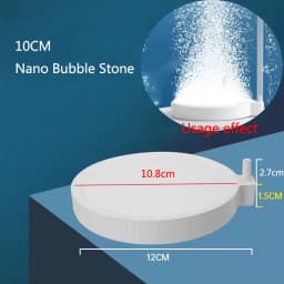 1Pcs 35/50/80mm Fish Tank Aquarium Air Stone Oxygen Aerator Increasing Air Bubble Pond Pump Hydroponic Oxygen Accessories Great