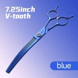 Fenice 7.25 Inch JP440C Professional Dog Grooming Scissors Curved Chunkers Thinning Shears for Pet Hair Cutting Tijeras Tesoura