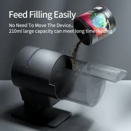 iLONDA New Wi-Fi Automatic Fish Feeder 2nd Generation Feed Dispenser Long Range Remote Control with Timer Countdown Feeding