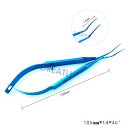 Inamura Capsulorhexis Forceps Flat Handle Tweezer Veterinary Ophthalmic Eye Tools Instrument