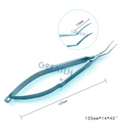 Inamura Capsulorhexis Forceps Flat Handle Tweezer Veterinary Ophthalmic Eye Tools Instrument