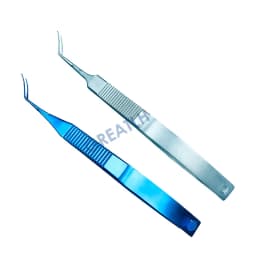 Inamura Capsulorhexis Forceps Flat Handle Tweezer Veterinary Ophthalmic Eye Tools Instrument