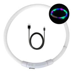 Dog Loss Prevention Led Usb Dog Collar Pet Accessories Night Safety Flashing Glow  Collar Night Luminous Charge Collar