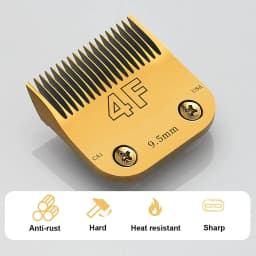 4F/5F/7F/10/15 Detachable Pet Electric Shear Stainless Steel Blade, Compatible with Andis, Oster A5, Wahl KM Series