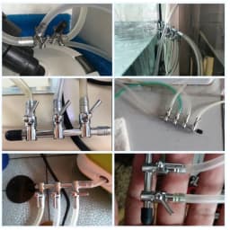 1 2 3 4 5 Way Aquarium Air Splitter Valve Fish Tank Air Pump Flow Splitter Distributor Pump Valve Tap Lever Control Switch Valve