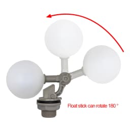 1PCS Float Ball Valve 1/2"  or 3/4" Plastic Adjustable Water Float Ball Valve for Water Tower Water Tank Livestock Water Drinker