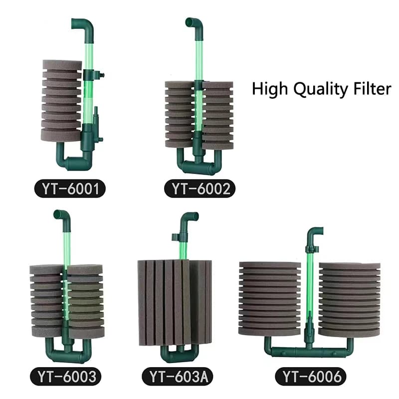 New Bio Sponge Filter For Aquarium Fish Tank Shrimp Pond Air Pump Biochemical Filtration Noiseless Foam Aquarium Accessories