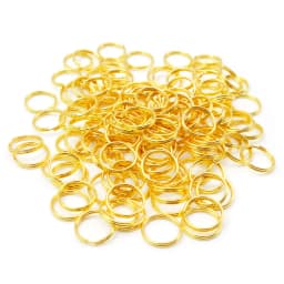 100Pcs Hot Sells Pet ID Tag 10MM 15MM Stainless Steel Keyring Colorful Metal Charm Pendant Supplies Accessories