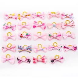 30PCS Pet Dog Cat Puppy Grooming Bows Pet Hair Accessories Decorate Hair for Small Dog Hair Rubber Band Dog Supplier