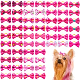 30PCS Pet Dog Cat Puppy Grooming Bows Pet Hair Accessories Decorate Hair for Small Dog Hair Rubber Band Dog Supplier