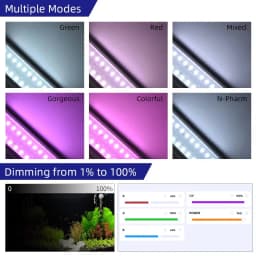 WEEK AQUA M Series Water Grass Lamp Straddle Headlight Panel Button Version APP Timing Dimming RGB-UV LED LAMP