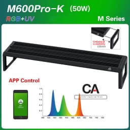 WEEK AQUA M Series Water Grass Lamp Straddle Headlight Panel Button Version APP Timing Dimming RGB-UV LED LAMP