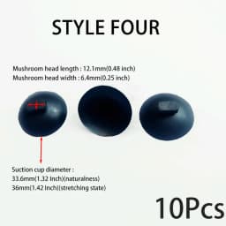 10Pcs Rubber Suction Cup Clips Set For Water Pump Aquarium Supplies Prevent Displacement