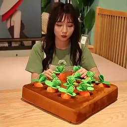 Dog Carrot Plush Toy Interactive Dog Toys Plush Puzzle Toys 2 in 1 Non-Slip Nosework Feed Games for Aggressive Chewers Pet