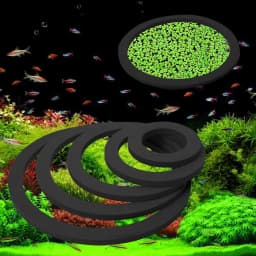 Aquarium Floating Plant Rings Floating Plant Corral Fish Tank Floating Plant Rings for Pond Fish Tank Aquarium Accessoies